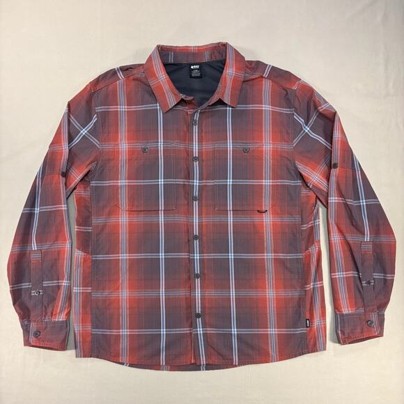 REI Other - REI Men's Red and Black Plaid Long Sleeve Button Down Shirt Size Large